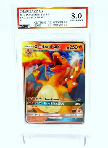 Trading Card Graded by Dynamic Grading Authority - Custom Label - Charizard- 
