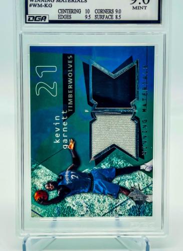 Sports Card Graded by Dynamic Grading Authority - Kevin Garnett Dual Game Used Jersey