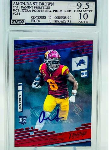 Sports Card Graded by Dynamic Grading Authority - Amon Ra St Brown Rookie Auto