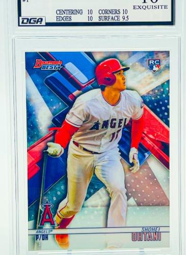 Sports Card Graded by Dynamic Grading Authority - Shohei Ohtani Rookie