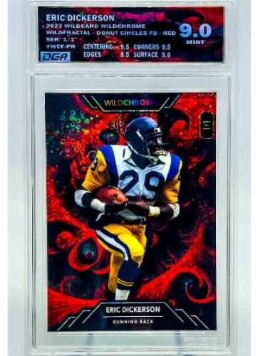 Sports Card Graded by Dynamic Grading Authority - Custom Label - Eric Dickerson 