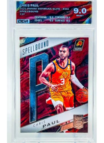 Sports Card Graded by Dynamic Grading Authority - Custom Label - Chris Paul Spellbound