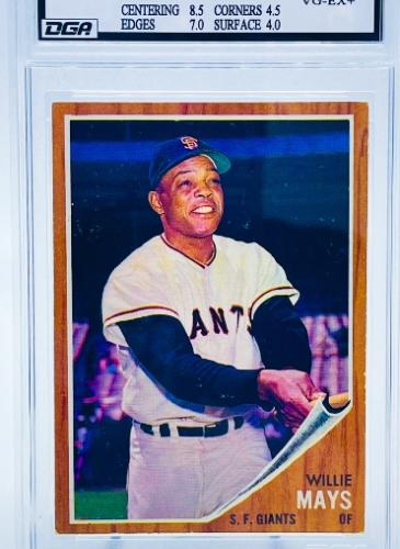 Sports Card Graded by Dynamic Grading Authority -1962 Topps Willie Mays