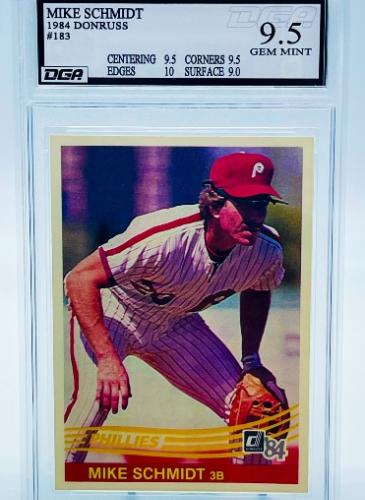 Sports Card Graded by Dynamic Grading Authority - 1984 Donruss Mike Schmidt