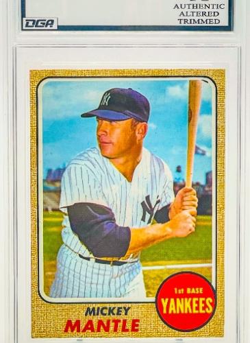 Sports Card Graded by Dynamic Grading Authority - 1968 Topps Mickey Mantle