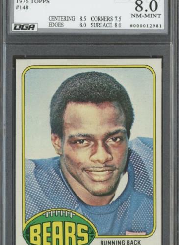 Sports Card Graded by Dynamic Grading Authority - Walter Payton 1976 Topps Rookie