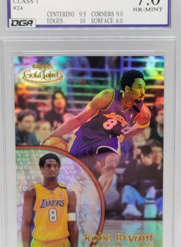 Sports Card Graded by Dynamic Grading Authority - Kobe Bryant Color Matched Label LA Lakers